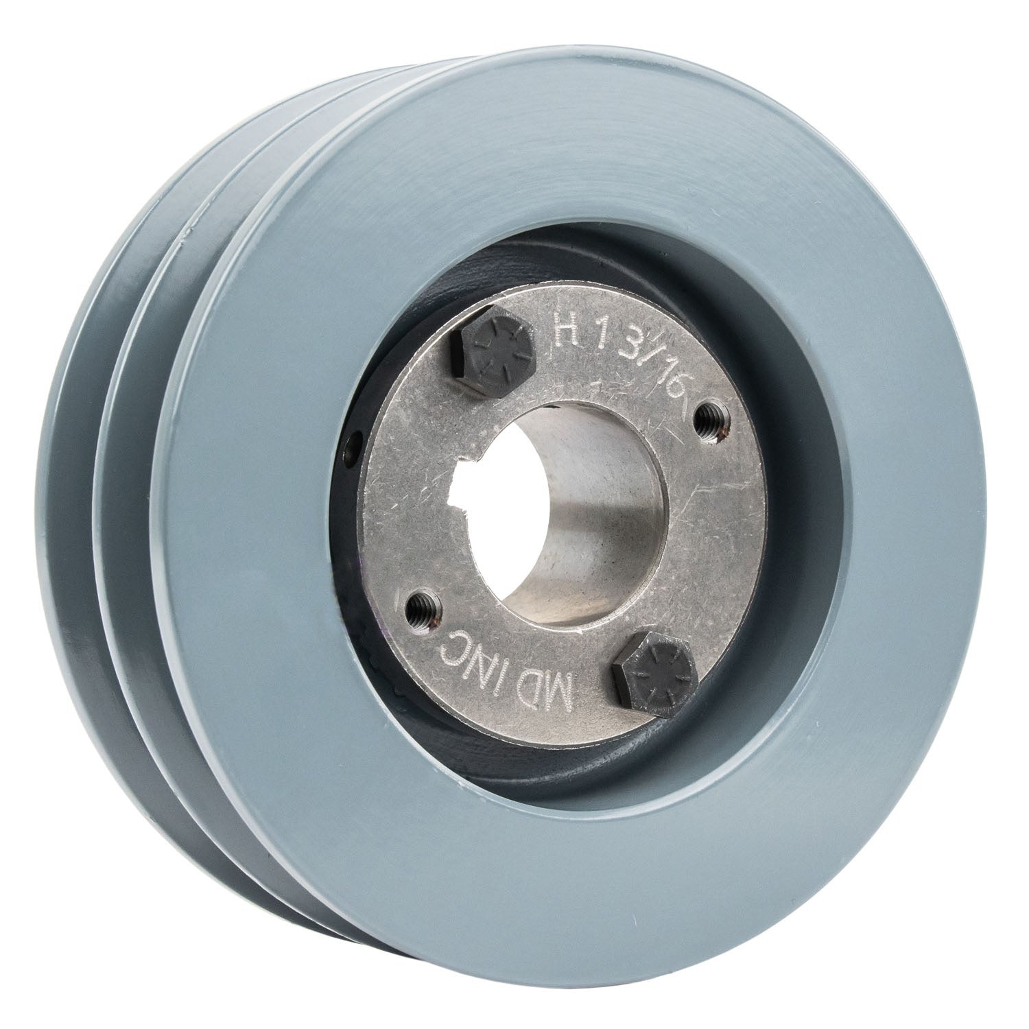  2BK50H Cast Iron 4.75" Dual Groove Pulley 2 Belt B Section 5L With 1-3/16" Sheave Bushing(Cast Iron 4 75 Dual Groove Belt B Section 5l Pulley W 1 3 16 Sheave Bushing)