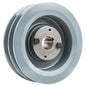  2BK62H Cast Iron 6 " Dual Groove Belt B Section 5L Pulley With 1" Inch Sheave Bushing(6 Cast Iron Dual Groove Pulley B Belt 5l Style With 1 Bore H Bushing 2bk62h)