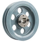  Masterdrive Cast Iron 7.75" Dual Groove Pulley Belt B Section 5L With 1-1/8" Sheave Bushing 2BK80H(7 75 Cast Iron Dual Groove Pulley B Belt 5l Style With 1 1 8 Bore H Bushing)