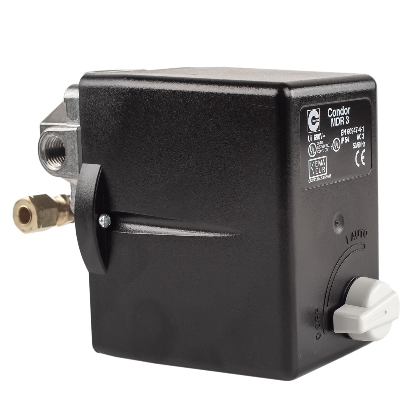  Condor MDR3/11 120-150 PSI 4 Port Pressure Switch Adjustable Overload 1/4" FNPT(Condor Mdr3 11 120 150 Psi 4 Port Pressure Switch Adjustable Overload 1 4 Fnpt)