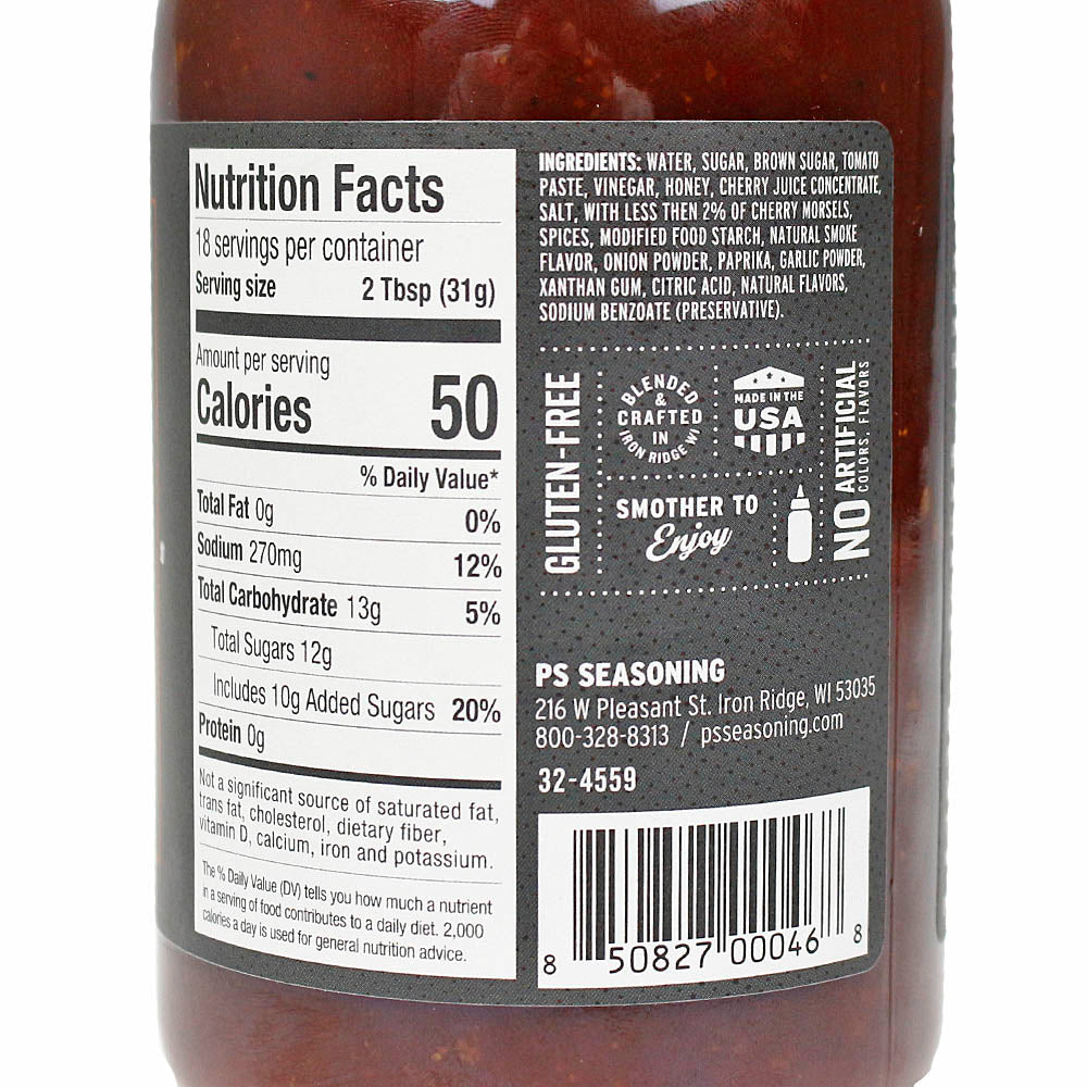  PS Seasoning Cherry Bomb BBQ Sauce Cherries Brown Sugar Chipotle 19.7 Oz Bottle(Ps Seasoning Cherry Bomb Bbq Sauce Brown Sugar Chipotle 19 7 Oz Bottle)