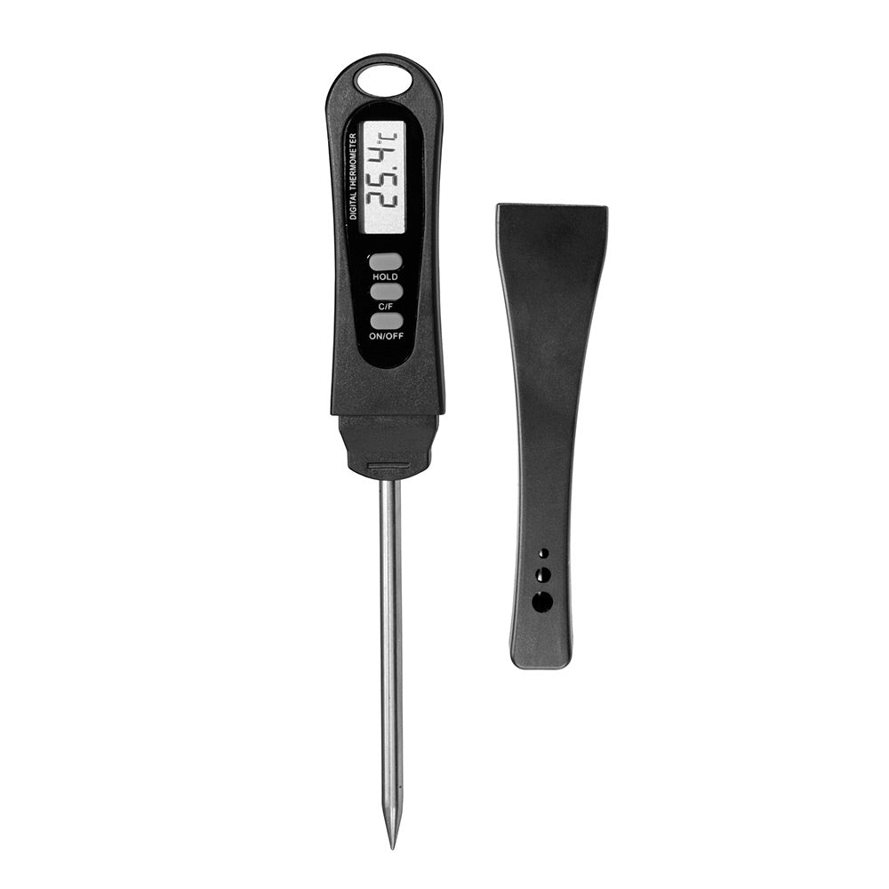  Mr. Bar-B-Q Digital Meat Thermometer Easy Read Stainless Steel With Case 40173Y(Mr Bar B Q Digital Meat Thermometer Full Length Probe With Protective Cover 40173y)