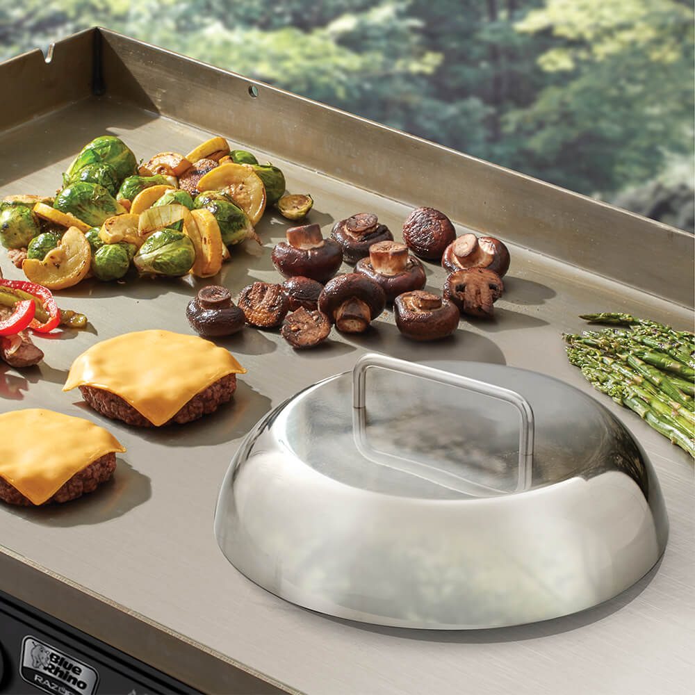  Mr. Bar-B-Q 11" Inch Basting Grill And Griddle Cover Stainless Steel 40321Y(Mr Bar B Q 11 Inch Basting Grill And Griddle Cover Stainless Steel 40321y)