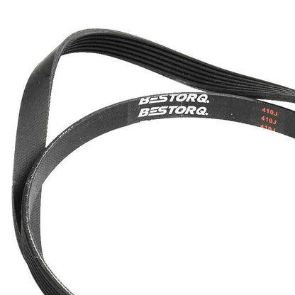  6 Ribbed Poly V Belt 41" Inch Micro Rib Groove Flat Belt Metric 410J6 410 J 6(41 Air Compressor Flat Micro Rib Poly V 6 Rib Belt Replacement 9 16 Wide)