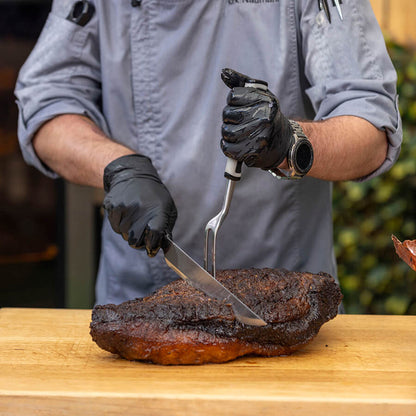  Pit Boss 4 Piece BBQ Knife Set Stainless Steel Brisket Slice Trim Fork 41063(Pit Boss 4 Piece Bbq Knife Set)
