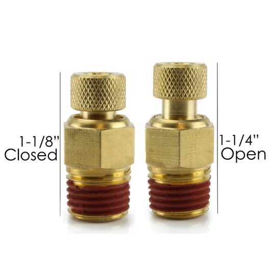  1/4" Male NPT Manual Twist Style Air Compressor Tank Drain With O-Ring Seal(1 4 Male Npt Manual Twist Style Air Compressor Tank Drain With O Ring Seal)