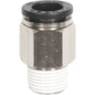  RAPIDAIR 3/8" Male NPT Straight Push Lock Fitting 50100(Rapidair 3 8 Male Npt Straight Push Lock Fitting 50100)