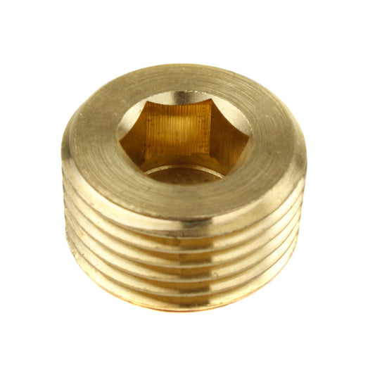  1/2"Brass Male NPT Counter Sunk Head Plug Interal Hex Socket RapidAir 50136(1 2 Brass Male Npt Counter Sunk Head Plug Interal Hex Socket Rapidair 50136)