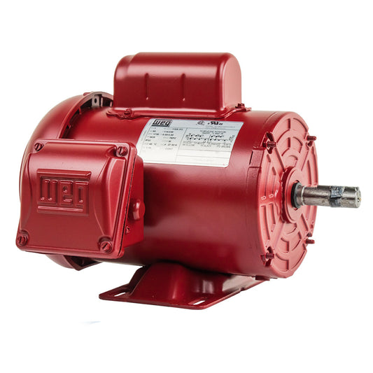  1/2 HP Single Phase Farm Duty Electric Motor 1730 RPM W56 Frame 115-230V TEFC WEG(1 2 Hp Air Compressor Electric Motor W56 Frame 1730 Rpm Single Phase Weg New)