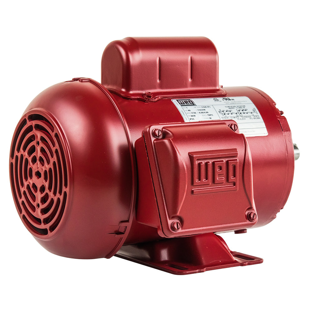 1/2 HP Single Phase Farm Duty Electric Motor 1730 RPM W56 Frame 115-230V TEFC WEG(1 2 Hp Air Compressor Electric Motor W56 Frame 1730 Rpm Single Phase Weg New)