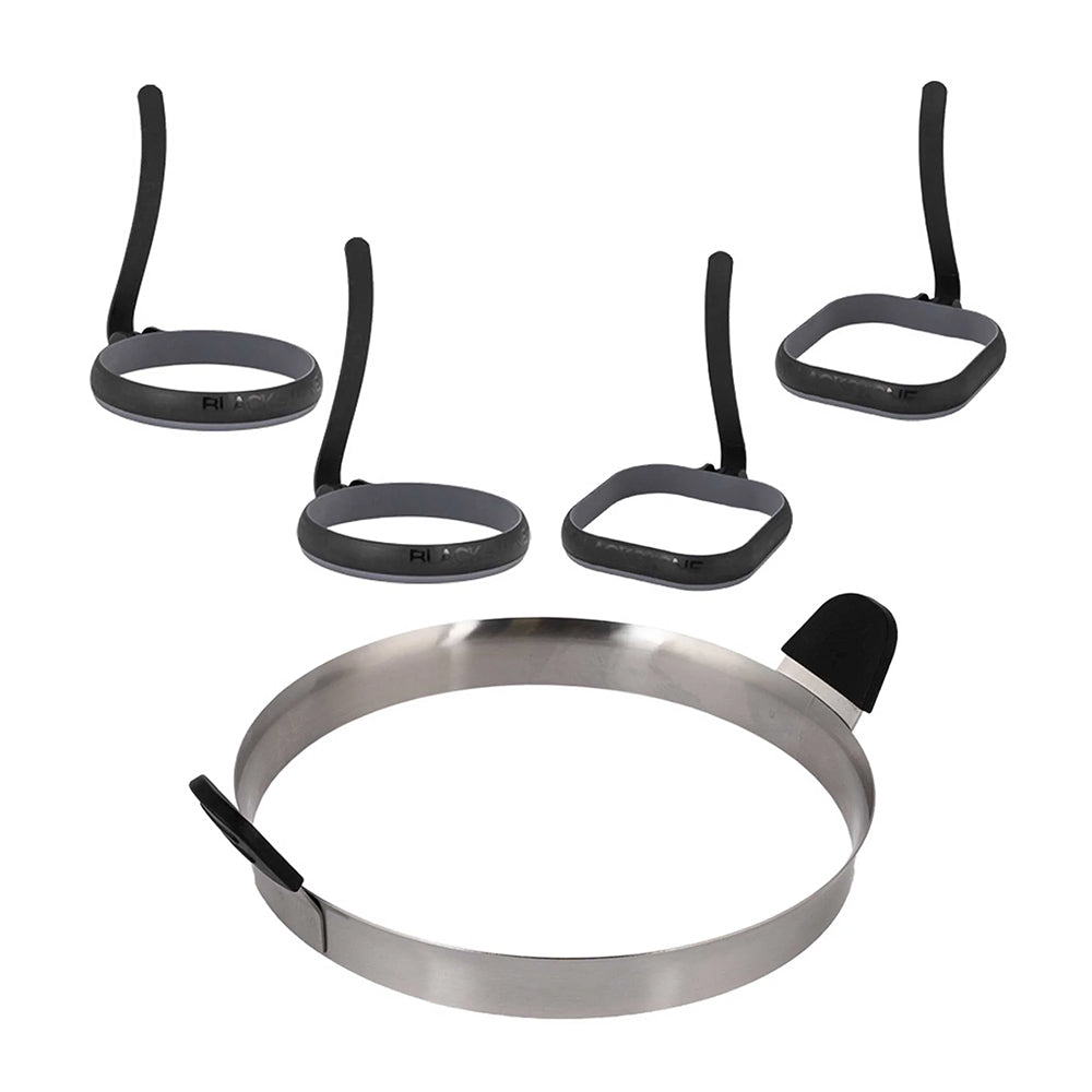  Blackstone Omelet And Egg Ring Kit Silicone W/ Heat Resistant Handles 5515(Blackstone Omelet And Egg Ring Kit)
