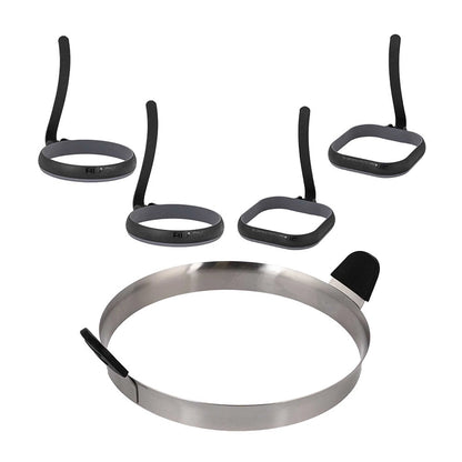  Blackstone Omelet And Egg Ring Kit Silicone W/ Heat Resistant Handles 5515(Blackstone Omelet And Egg Ring Kit)