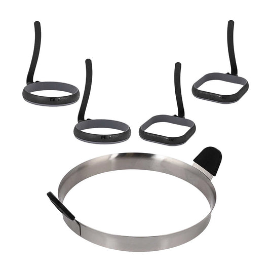  Blackstone Omelet And Egg Ring Kit Silicone W/ Heat Resistant Handles 5515(Blackstone Omelet And Egg Ring Kit)