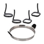  Blackstone Omelet And Egg Ring Kit Silicone W/ Heat Resistant Handles 5515(Blackstone Omelet And Egg Ring Kit)