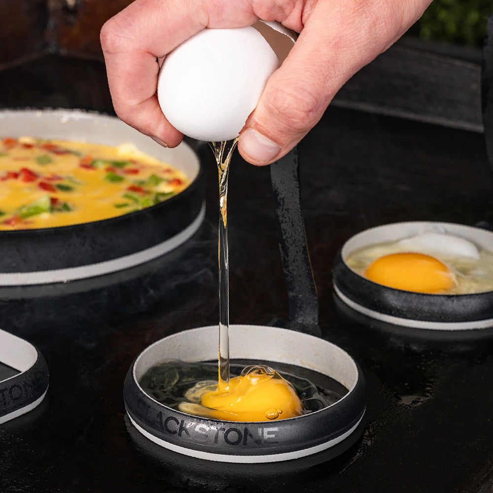  Blackstone Omelet And Egg Ring Kit Silicone W/ Heat Resistant Handles 5515(Blackstone Omelet And Egg Ring Kit)