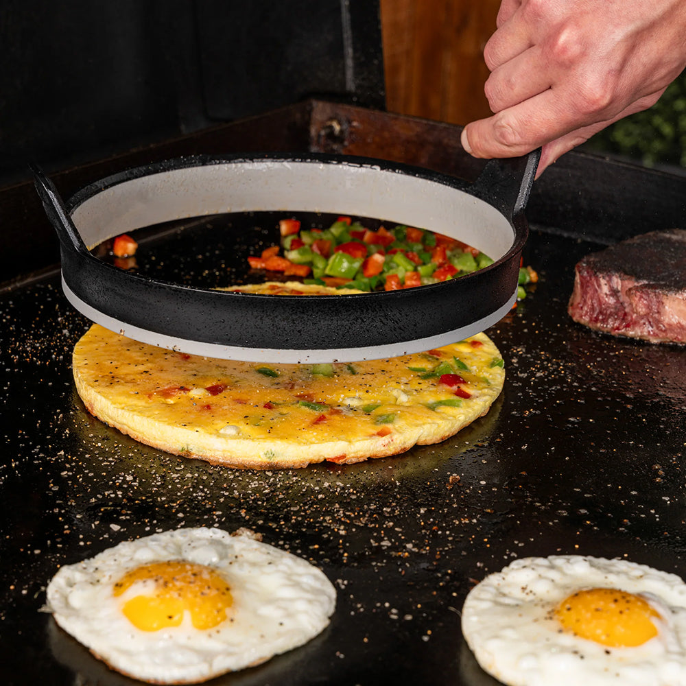  Blackstone Omelet And Egg Ring Kit Silicone W/ Heat Resistant Handles 5515(Blackstone Omelet And Egg Ring Kit)