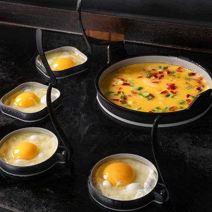  Blackstone Omelet And Egg Ring Kit Silicone W/ Heat Resistant Handles 5515(Blackstone Omelet And Egg Ring Kit)