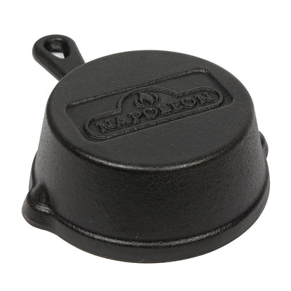  Napoleon Cast Iron Dessert Cooker 4 Inch Pan With Pour Spouts And Hanging Hole(Cast Iron Dessert Cooker)