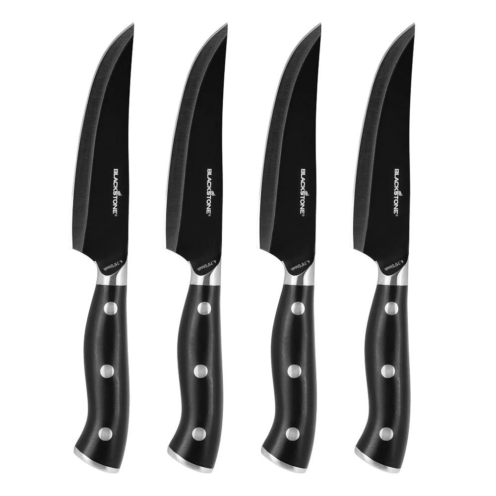  Blackstone Steak Knife Set 4 Piece 4.75" Japanese Steel 5632(Blackstone Steak Knife Set)