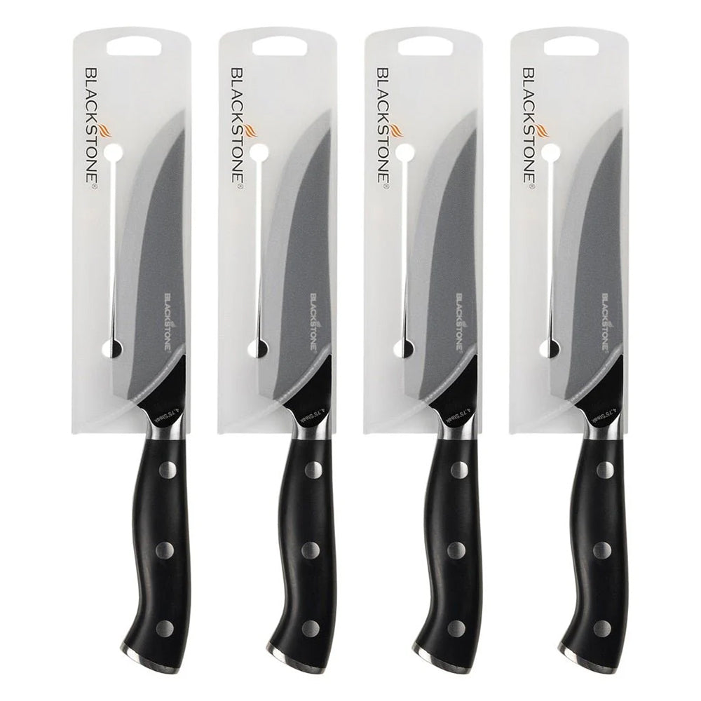  Blackstone Steak Knife Set 4 Piece 4.75" Japanese Steel 5632(Blackstone Steak Knife Set)