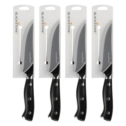  Blackstone Steak Knife Set 4 Piece 4.75" Japanese Steel 5632(Blackstone Steak Knife Set)