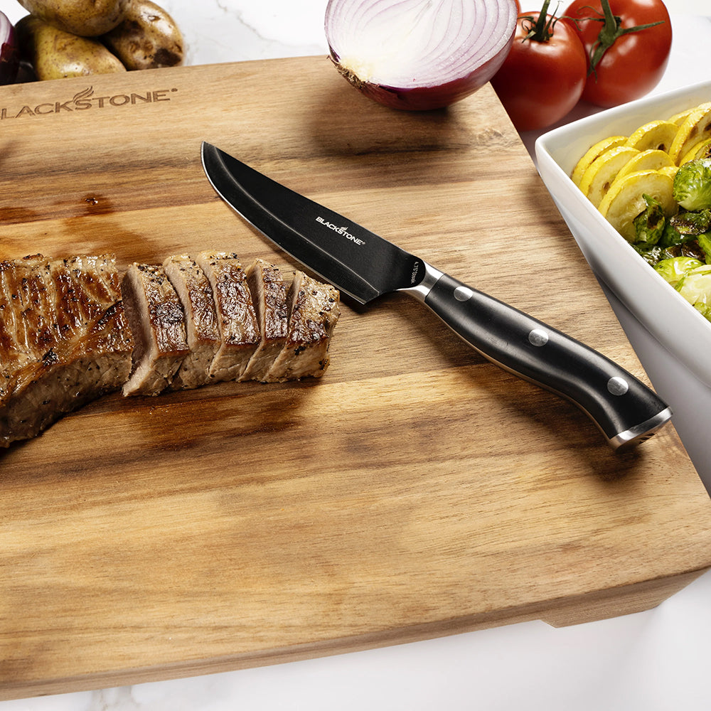  Blackstone Steak Knife Set 4 Piece 4.75" Japanese Steel 5632(Blackstone Steak Knife Set)