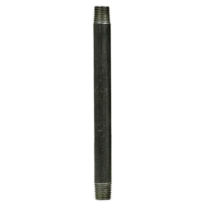  6-Inch Long 1/4-Inch Male NPT Steel Nipple Pipe All Black Durable Design 57030(1 4 Steel Nipple 6 Long Npt Pipe 57030)