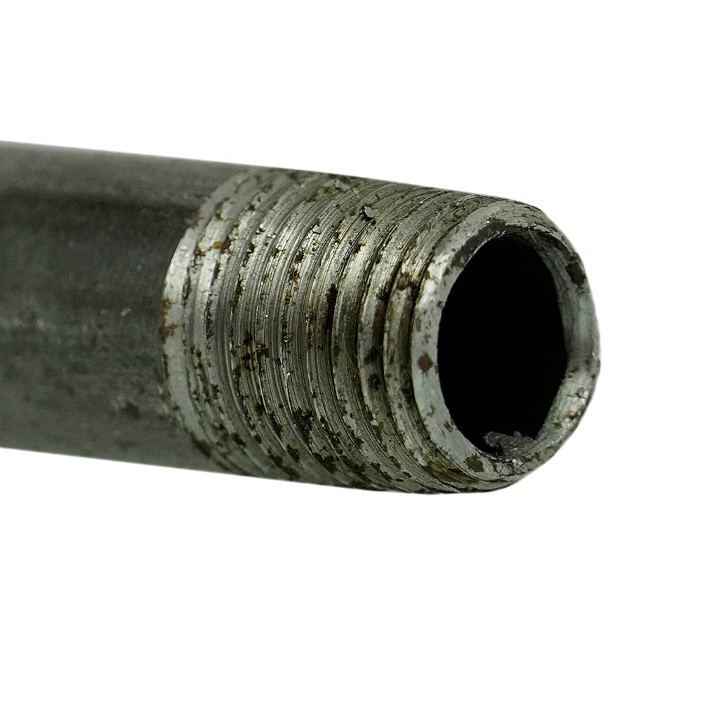  6-Inch Long 1/4-Inch Male NPT Steel Nipple Pipe All Black Durable Design 57030(1 4 Steel Nipple 6 Long Npt Pipe 57030)