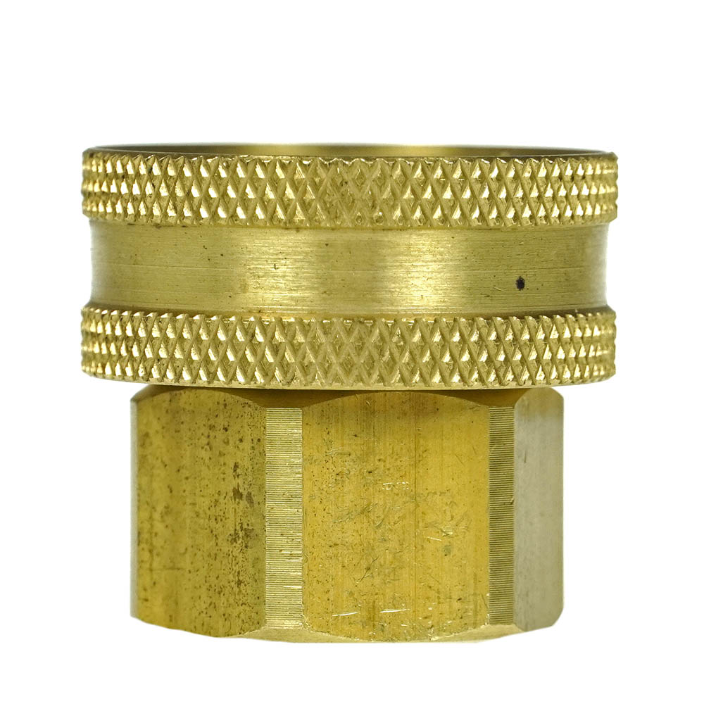  1/2" To 3/4" Female Garden Hose X Female NPTF Swivel Hex Head Adapter 75 PSI Max(1 2 To 3 4 Feamle Hose Adapter 756sjf)