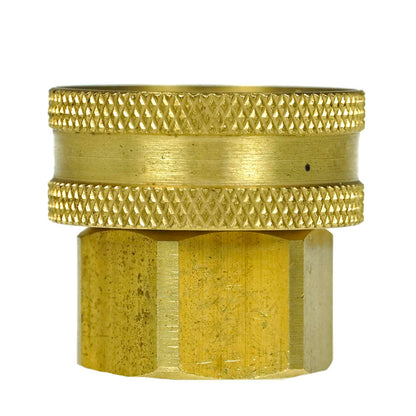  1/2" To 3/4" Female Garden Hose X Female NPTF Swivel Hex Head Adapter 75 PSI Max(1 2 To 3 4 Feamle Hose Adapter 756sjf)