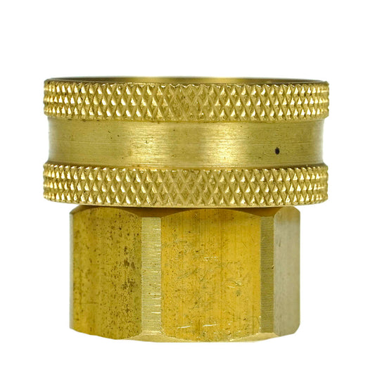  1/2" To 3/4" Female Garden Hose X Female NPTF Swivel Hex Head Adapter 75 PSI Max(1 2 To 3 4 Feamle Hose Adapter 756sjf)