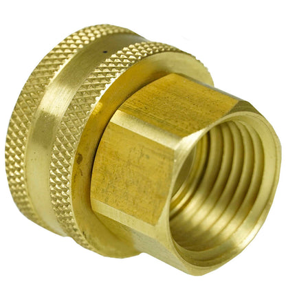  1/2" To 3/4" Female Garden Hose X Female NPTF Swivel Hex Head Adapter 75 PSI Max(1 2 To 3 4 Feamle Hose Adapter 756sjf)