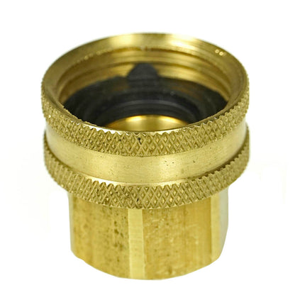  1/2" To 3/4" Female Garden Hose X Female NPTF Swivel Hex Head Adapter 75 PSI Max(1 2 To 3 4 Feamle Hose Adapter 756sjf)