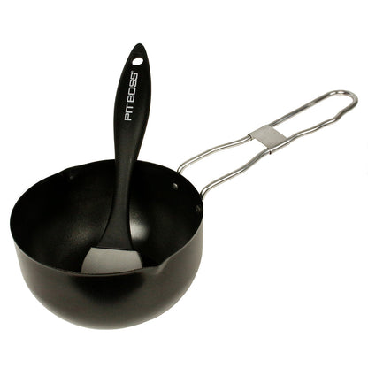  Pit Boss Non-Stick Finish Bar-B-Que Cooking Sauce Pot & Basting Brush Set 67267(Pit Boss Non Stick Sauce Pot Basting Brush Set 67267)