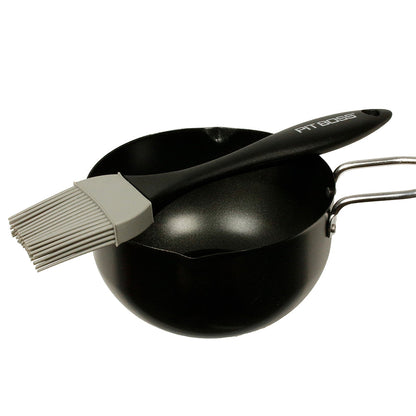  Pit Boss Non-Stick Finish Bar-B-Que Cooking Sauce Pot & Basting Brush Set 67267(Pit Boss Non Stick Sauce Pot Basting Brush Set 67267)