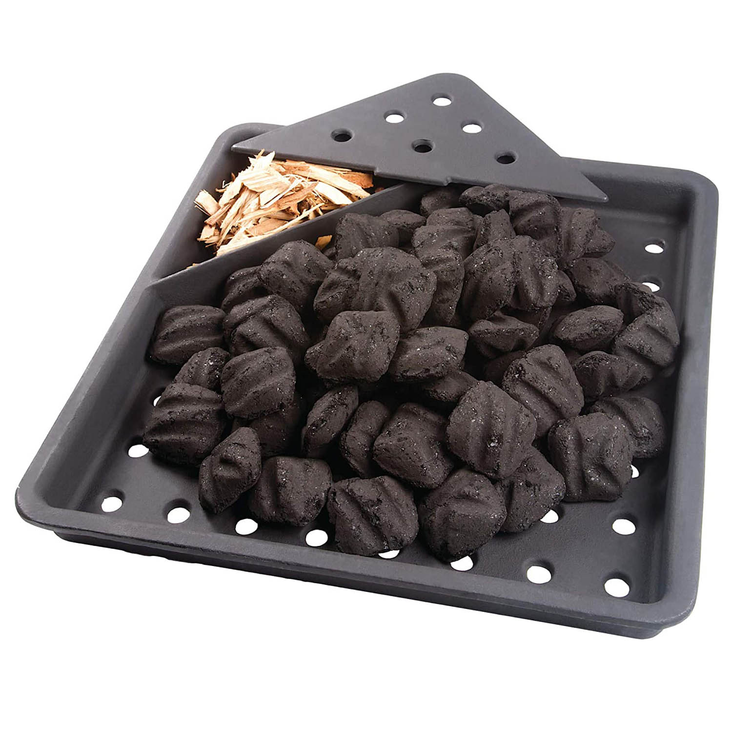  Napoleon Commercial Charcoal And Smoker Tray One Size Cast Iron 67732(Napoleon Charcoal Smoker Tray)