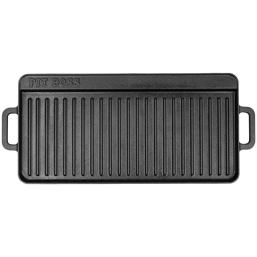  Pit Boss Cast Iron Griddle 14" X 28" Inch Reversible Non Stick 68008 14x28(Pit Boss Cast Iron Griddle 14 X 28 Inch Reversible Non Stick 68008 14x28)