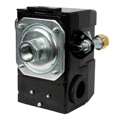  Single Port Air Compressor Pressure Switch Control Valve 95-125 PSI W/ Unloader(Single Port Air Compressor Pressure Switch Control Valve 95 125 Psi W Unloader)
