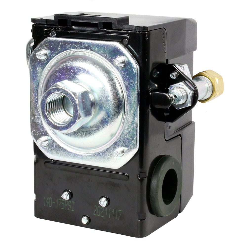  Single Port Air Compressor Pressure Switch Control Valve 145-175 PSI W/ Unloader(Single Port Air Compressor Pressure Switch Control Valve 145 175 Psi W Unloader)