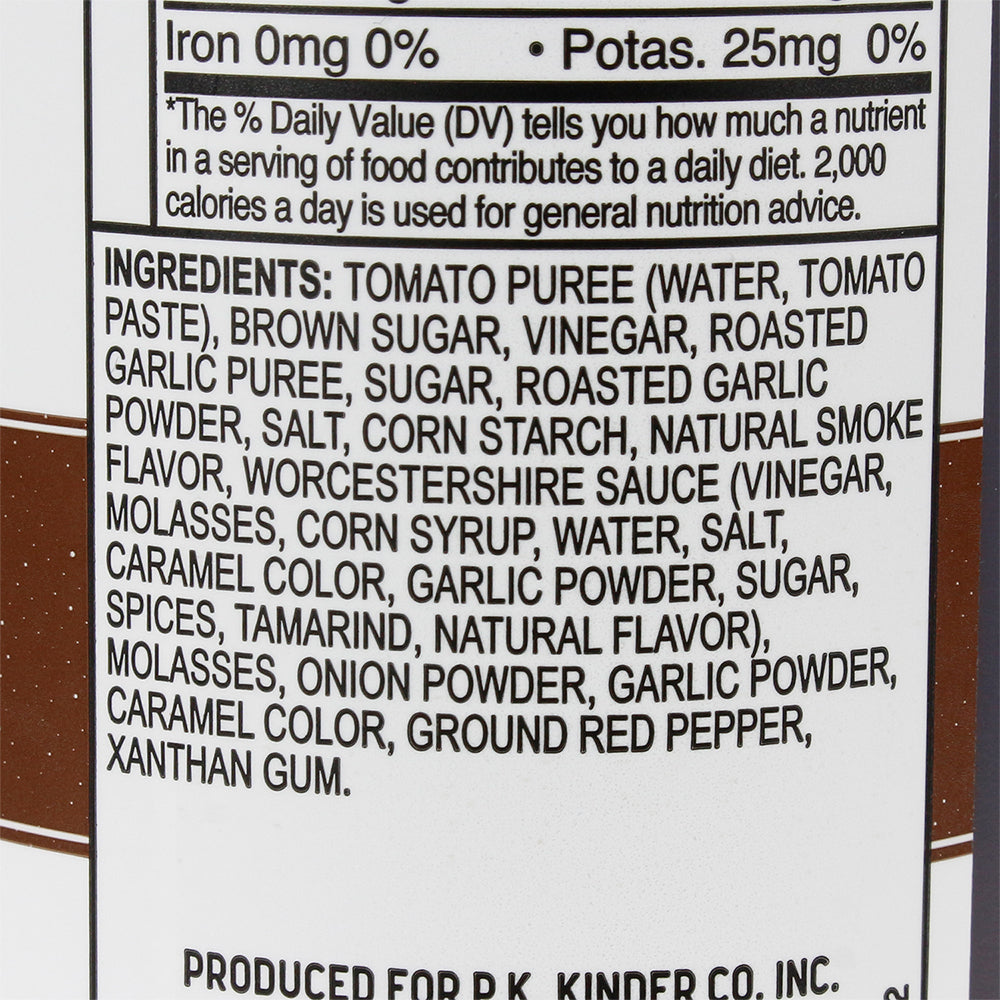  Kinder's Roasted Garlic BBQ Sauce Premium Handcrafted Gluten Free No HFCS 15.5oz(Kinders Roasted Garlic Bbq Sauce 15 5oz)