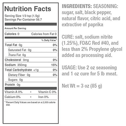  Lucky Jerky DIY Peppered Jerky Making Kit 12 Oz Box Kit For 20 Lbs Of Meat 7002(Lucky Jerky Peppered Jerky Seasoning 20 Lb Kit)