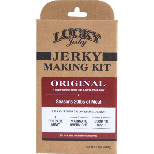  Lucky Jerky DIY Original Jerky Making Kit 12 Oz Box Kit For 20 Lbs Of Meat 7003(Lucky Jerky Original Jerky Seasoning 20 Lb Kit)