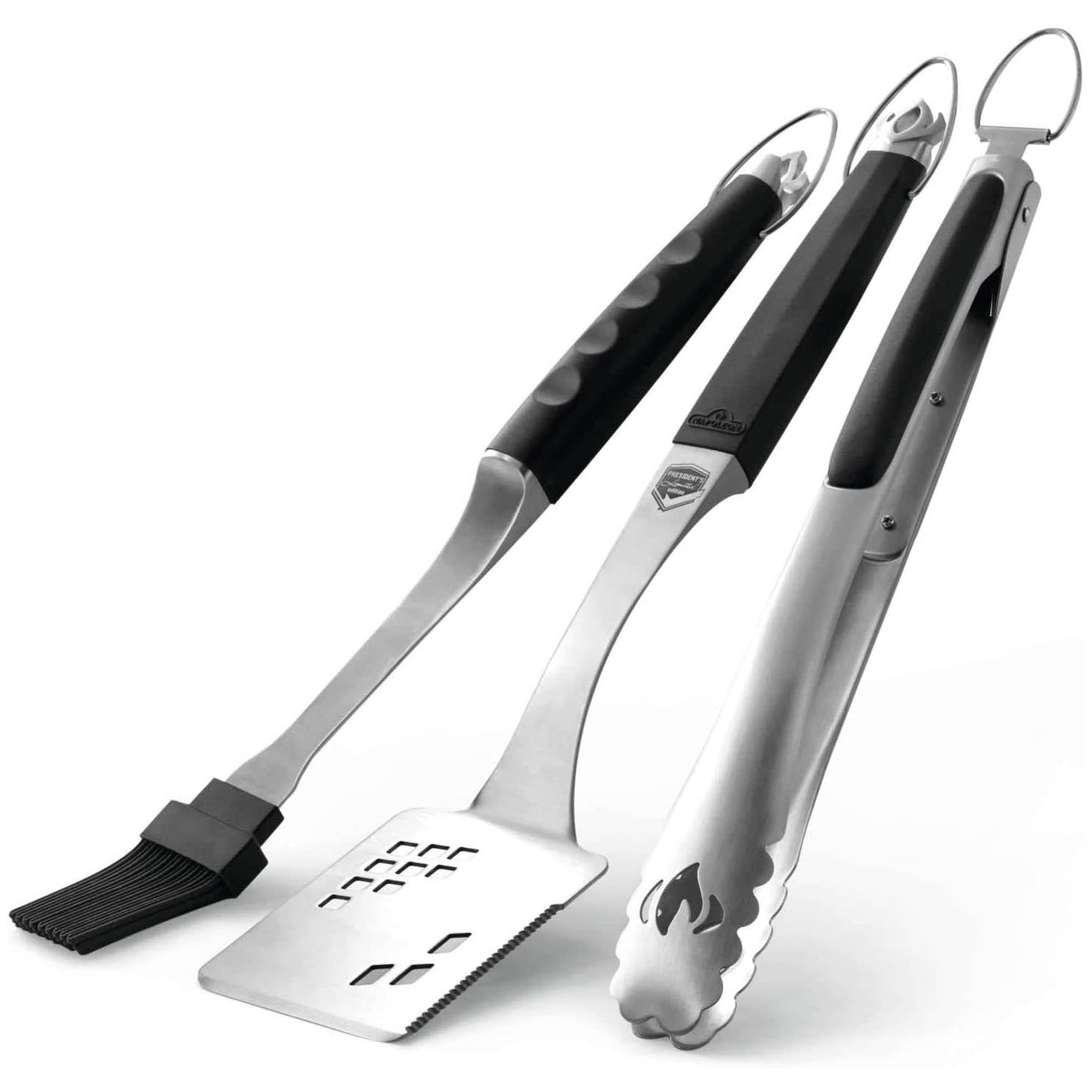  Napoleon Executive 3 Piece Tool Set Grilling Spatula Tongs Basting Brush 70036(Napoleon Executive 3 Piece Tool Set Grilling Accessories 70036)