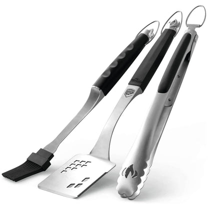  Napoleon Executive 3 Piece Tool Set Grilling Spatula Tongs Basting Brush 70036(Napoleon Executive 3 Piece Tool Set Grilling Accessories 70036)
