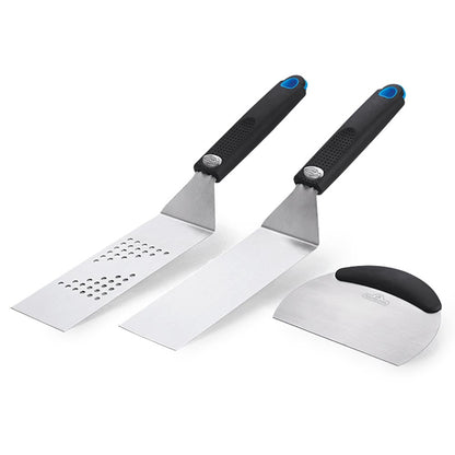  Napoleon 3 Piece Plancha BBQ Tool Set Stainless Steel Ergonomic Designs 70081(Napoleon 3 Piece Plancha Tool Set Bbq Kit Stainless Steel Ergonomic Spatula 70081)