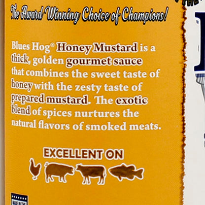  Blues Hog Honey Mustard Gourmet Sauce 21 Oz Squeeze Bottle Gluten Free(Blues Hog Honey Mustard Sauce 21 Oz Squeeze Bottle Sweet Honey Mustard And Spices Gluten Free)