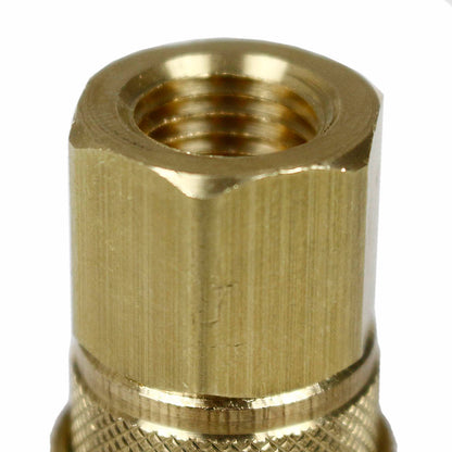  Milton 1/4" FNPT Female M-Style KWIK-CHANGE Coupler Brass 300 PSI Maximum 715BK(M Style Quick Coupler 1 4 Fnpt Milton 715bk)
