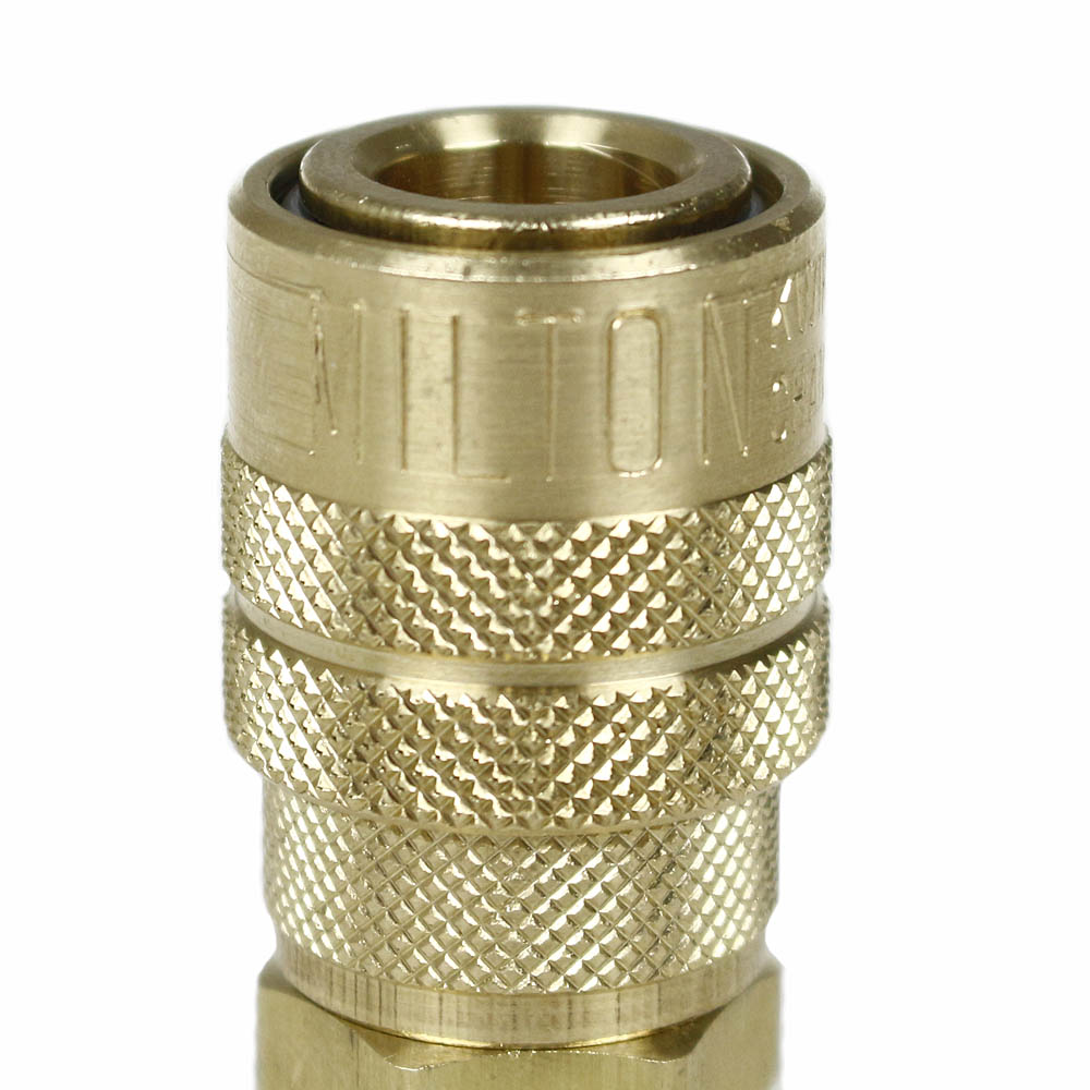  Milton 1/4" MNPT Male M-Style KWIK-CHANGE Coupler Brass 300 PSI Maximum 716BK(1 4 Mnpt Male M Style Kwik Change Coupler Brass Milton 716bk)