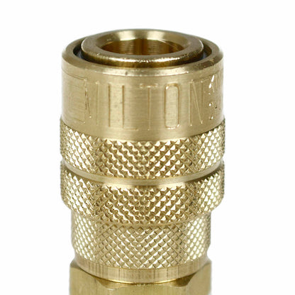  Milton 1/4" MNPT Male M-Style KWIK-CHANGE Coupler Brass 300 PSI Maximum 716BK(1 4 Mnpt Male M Style Kwik Change Coupler Brass Milton 716bk)
