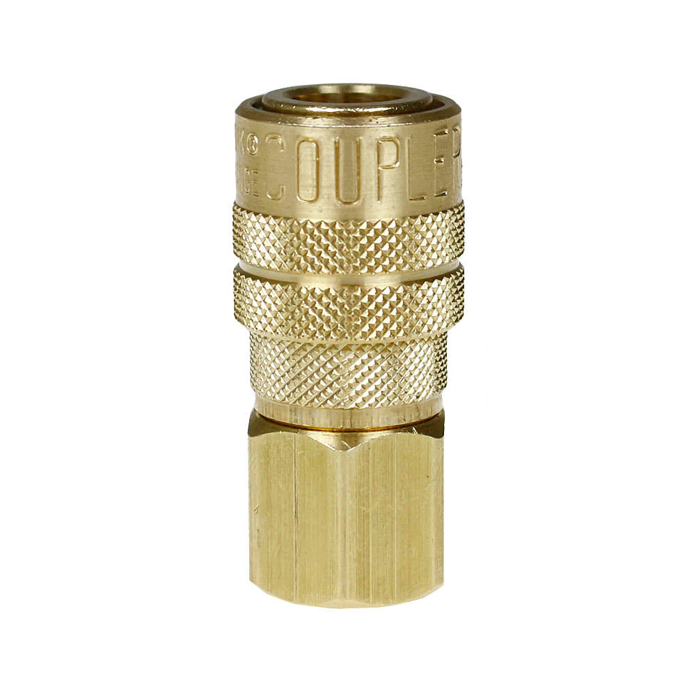 Milton M Style Coupler 3/8" Female NPT Brass Body Buna-N Seal 300 PSI Max 718(3 8 Fnpt M Style Coupler Brass Milton 718)